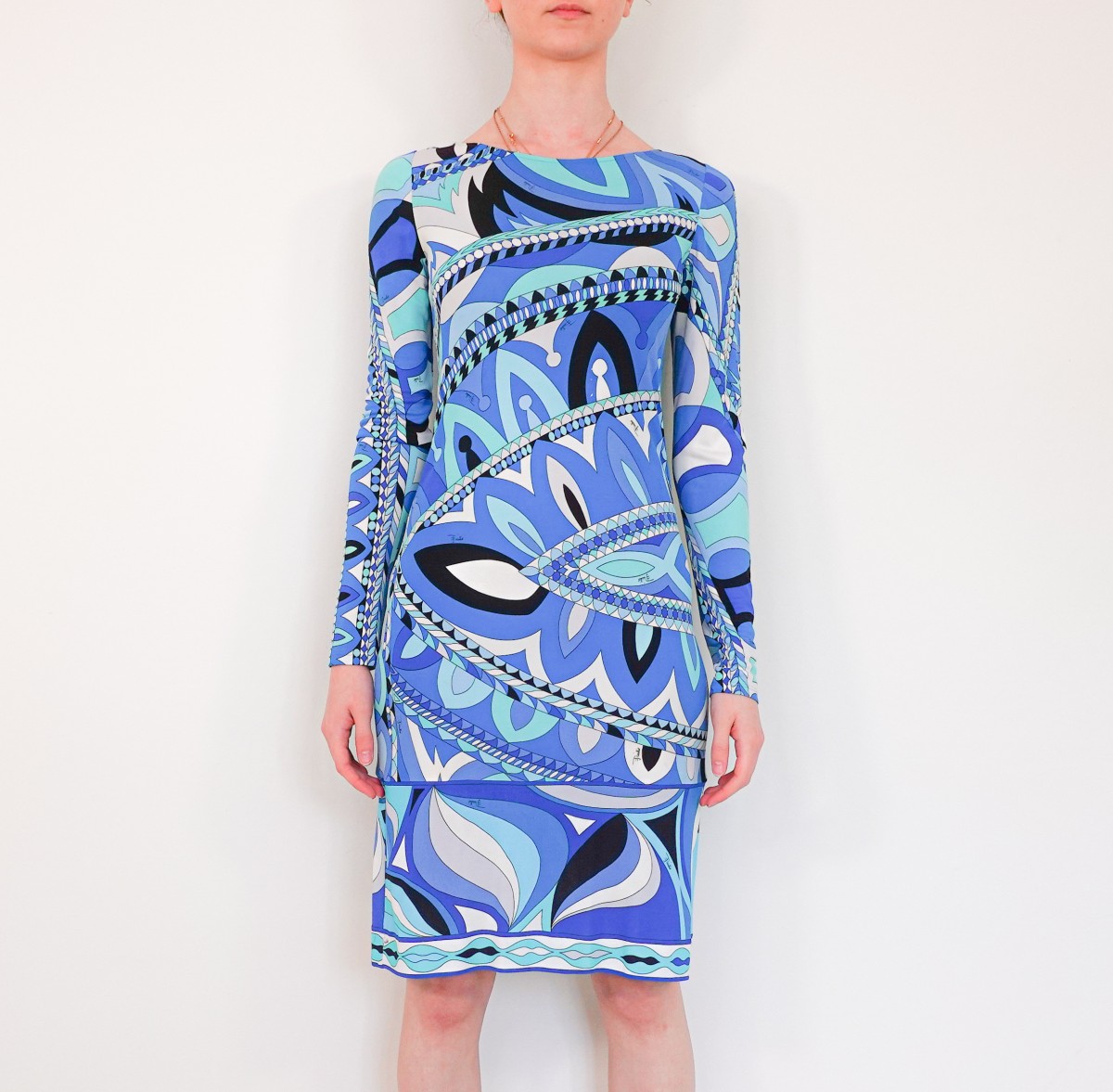 RELOVED AGAIN | Emilio Pucci midi blue dress S RRP £1045